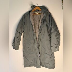 Vintage L.L.Bean Wool Lined Parka Jacket Mens Large USA Made Outdoor Field Coat